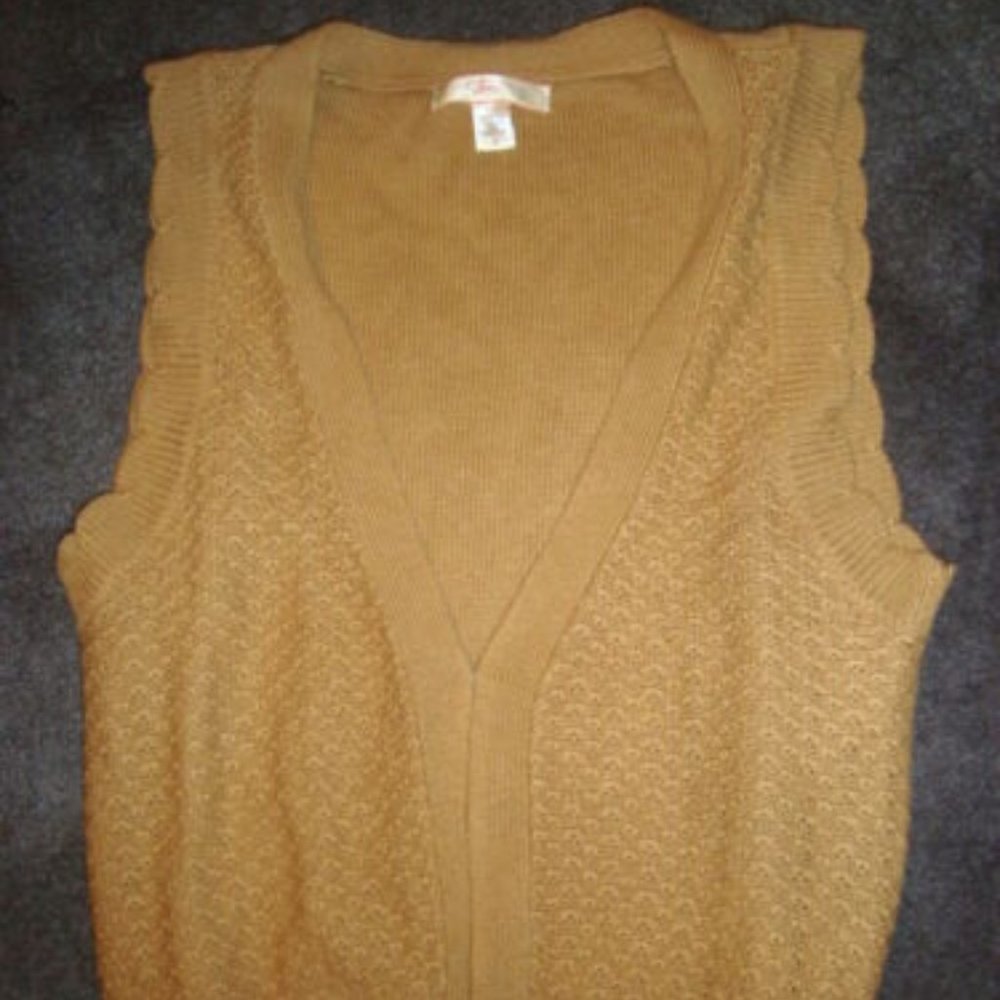 SWEATER VEST BY LUX IN A SIZE SMALL